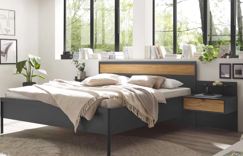 Clearance Acapulco Bett grau Klassisches Bettgestell