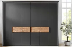 Outlet Acapulco Kleiderschrank grau modern Drehtürenschränke