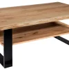 Best Ada Couchtisch Baumkante mit Ablage Couchtische