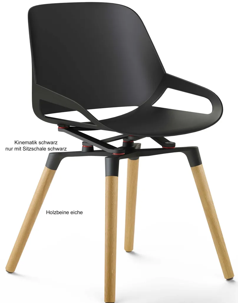 New Numo ergonomischer Konferenzstuhl weiß oder schwarz Bürostühle Ergonomisch