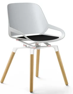 New Numo ergonomischer Konferenzstuhl weiß oder schwarz Bürostühle Ergonomisch