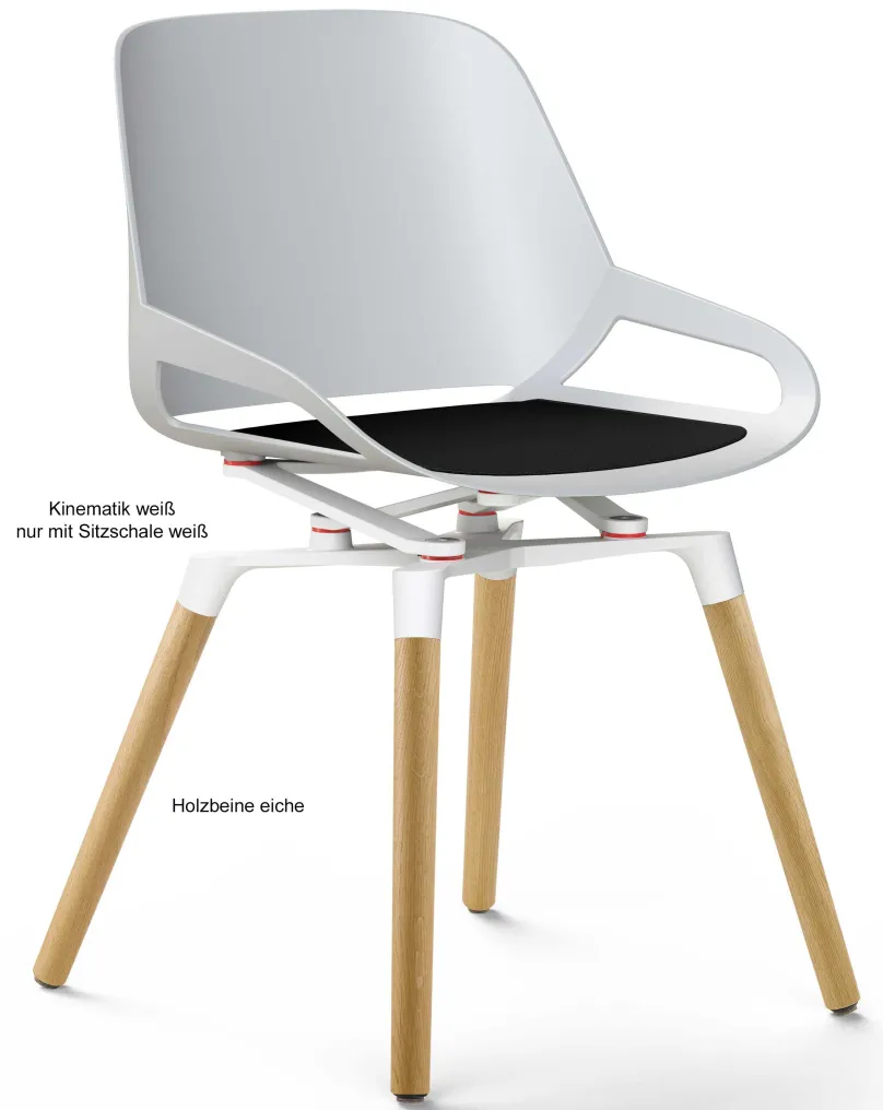 New Numo ergonomischer Konferenzstuhl weiß oder schwarz Bürostühle Ergonomisch