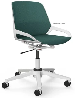 Outlet Numo Task höhenverstellbarer Drehstuhl mit Rollen Bürostühle Ergonomisch