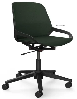 Outlet Numo Task höhenverstellbarer Drehstuhl mit Rollen Bürostühle Ergonomisch