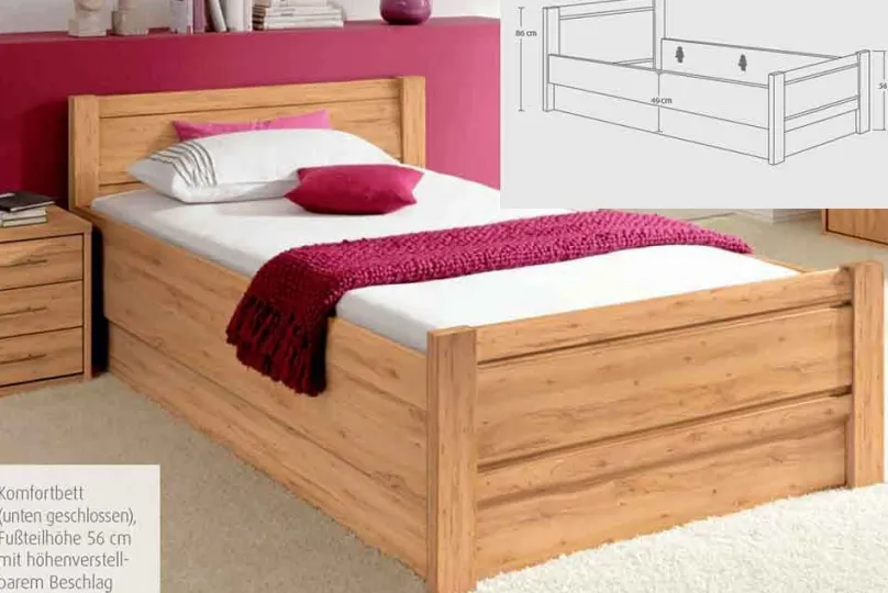 Discount Albergo Bett Komforthöhe Jugendbett|Klassisches Bettgestell