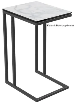 Alicia Beistelltisch Metall schwarz Beistelltische