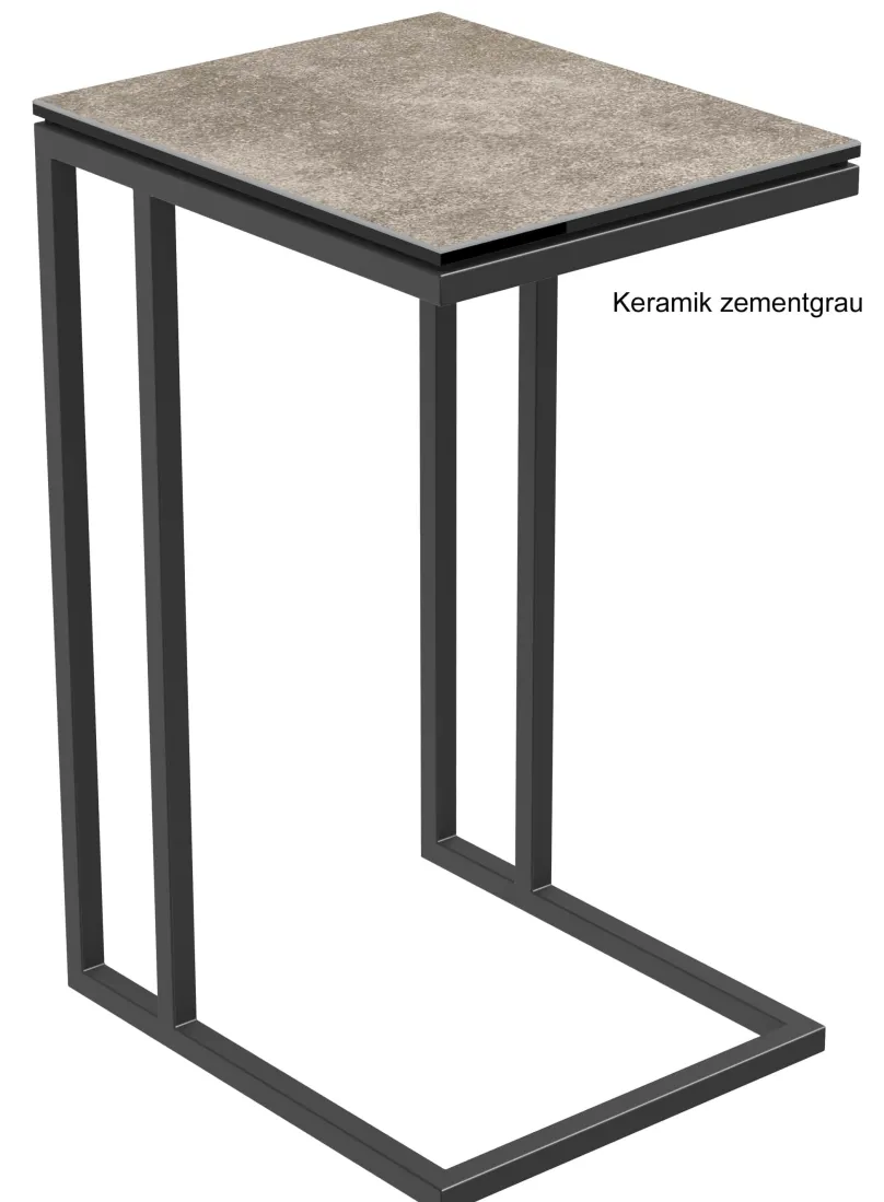 Alicia Beistelltisch Metall schwarz Beistelltische