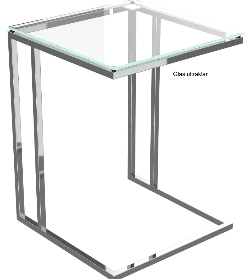 Best Alicia Beistelltisch mit Glasplatte Beistelltische