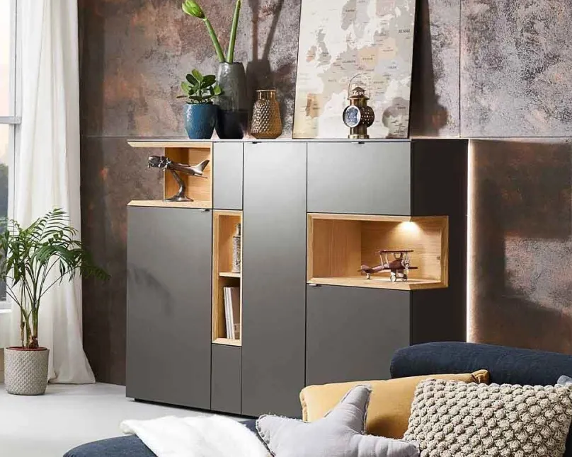 Clearance Andiamo Home Highboard Wohnzimmer Highboards|Anrichten