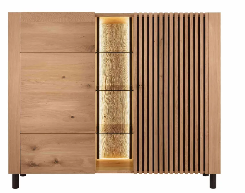 Best Ascona Highboard Holz modern Highboards|Anrichten
