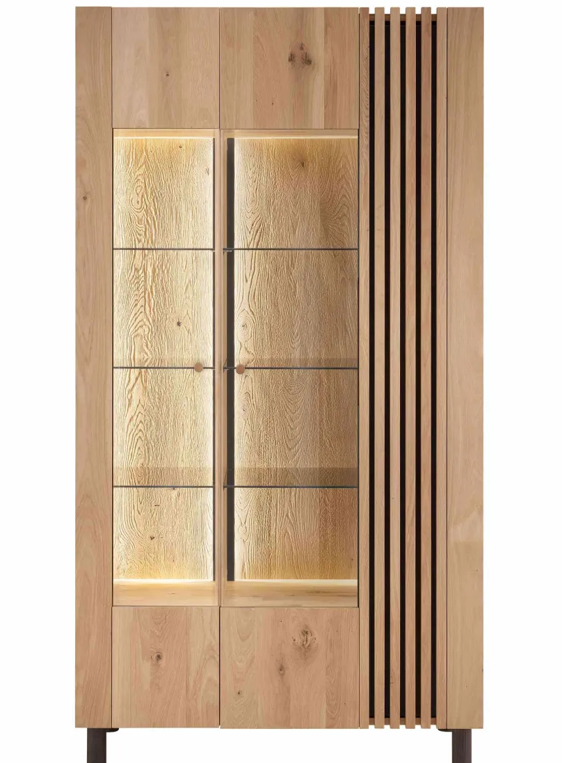 Sale Ascona Vitrinenschrank Holz modern Vitrinen|Vitrinenschränke