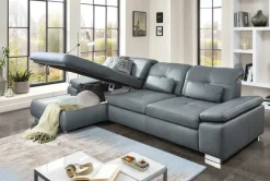 Atlantis Schlafsofa Leder Schlafsofa|Ecksofas