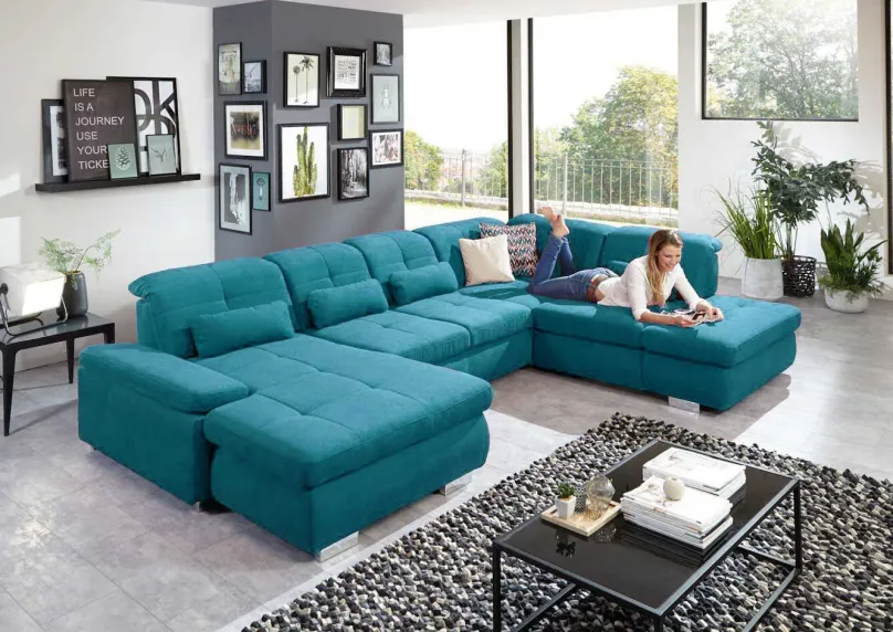 Clearance Atlantis Wohnlandschaft U-Form Schlafsofa|Ecksofas