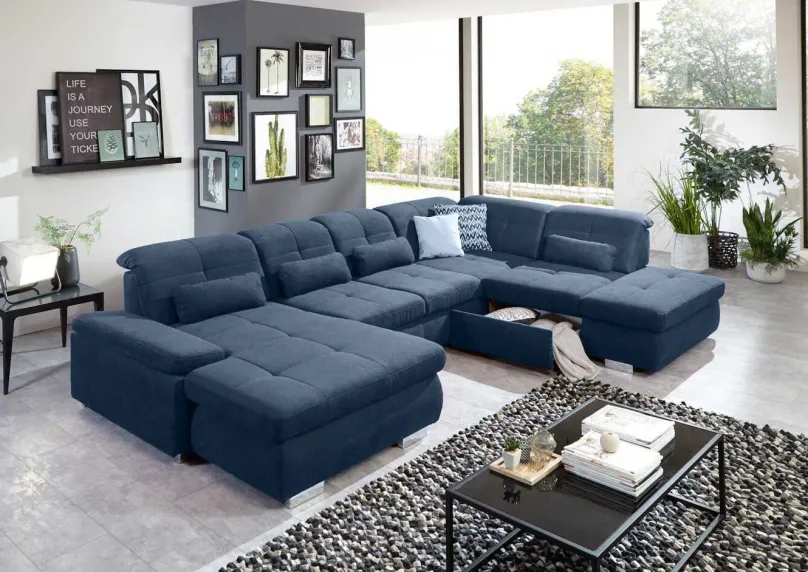 Clearance Atlantis Wohnlandschaft U-Form Schlafsofa|Ecksofas