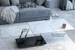Outlet Barcelona Doppel Couchtisch Keramik Couchtische