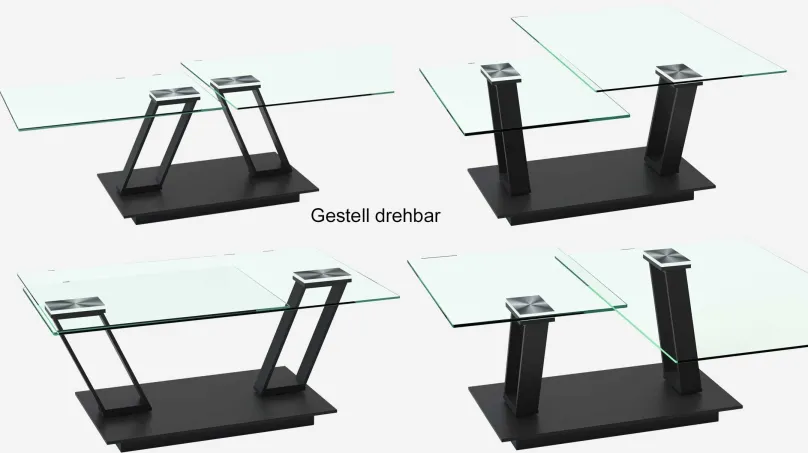 Outlet Barcelona Doppel Couchtisch Keramik Couchtische