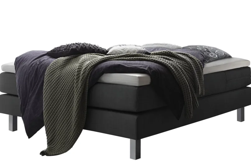 Clearance Basio Boxspringbett ohne Kopfteil Boxspringbett