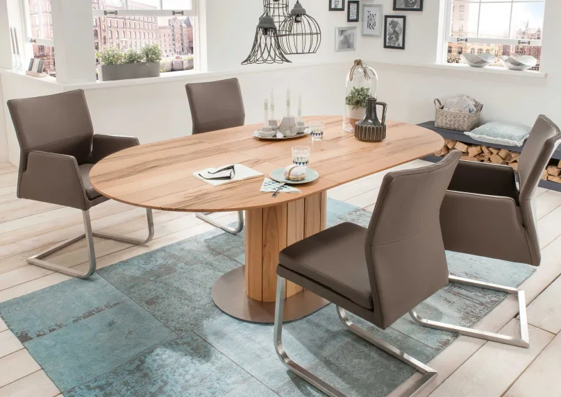Hot Bastian Esstisch oval nussbaum Esstische|Esstische