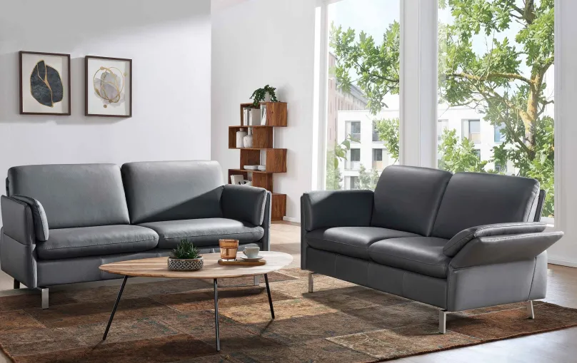 New Belen 2 Sitzer Sofa Leder modern Sofas