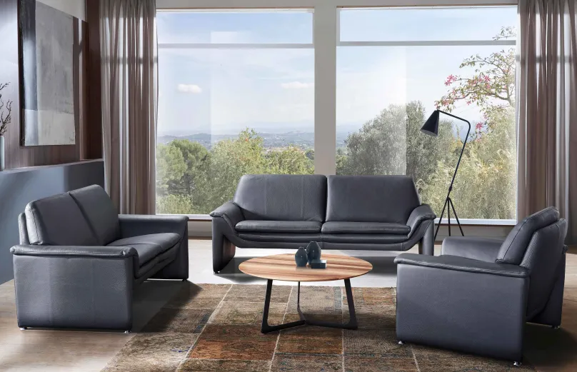 Outlet Bellina Ledercouch 2-Sitzer Sofas