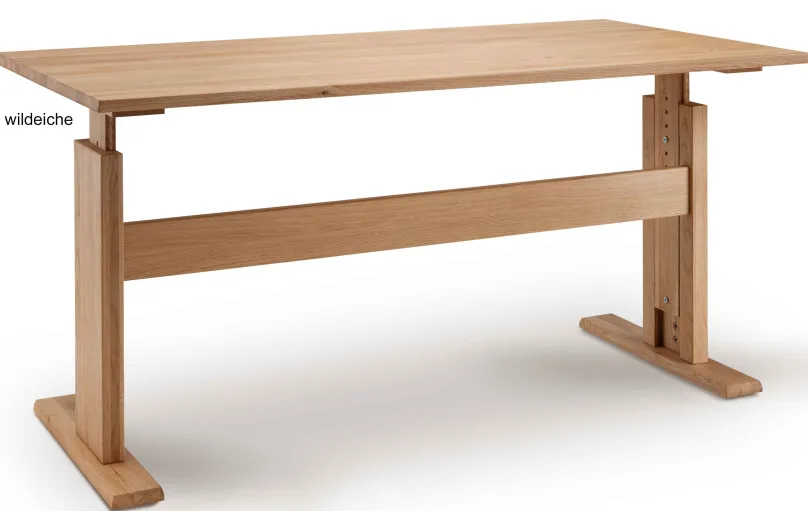 Sale Bergamo höhenverstellbarer Schreibtisch Holz Schreibtische