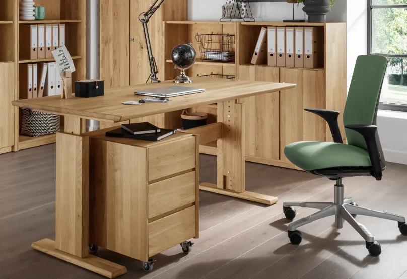 Sale Bergamo höhenverstellbarer Schreibtisch Holz Schreibtische