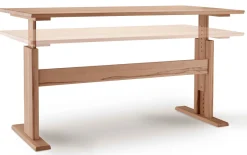 Sale Bergamo höhenverstellbarer Schreibtisch Holz Schreibtische