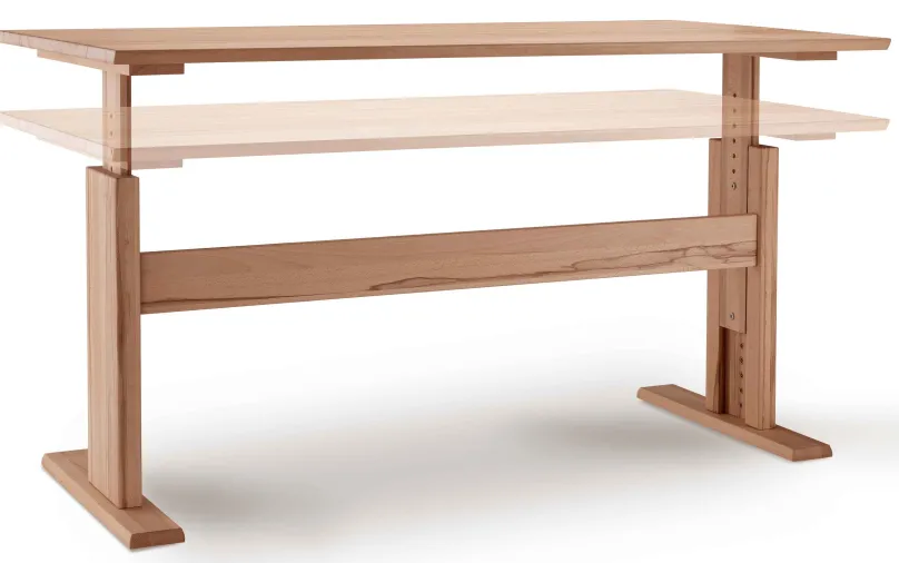 Sale Bergamo höhenverstellbarer Schreibtisch Holz Schreibtische