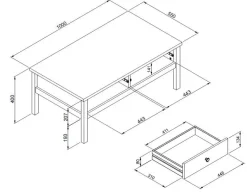 Clearance Bergen Couchtisch Landhaus Couchtische
