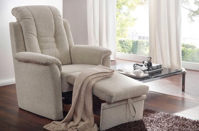 Clearance Berlin Fernsehsessel mit Hocker Sessel