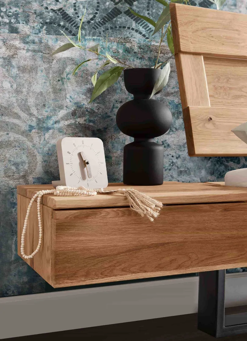 Outlet 817 Bett aus Holzbalken Massivholzbett