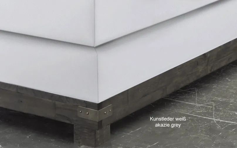 Discount Boston Boxspringbett mit Holzrahmen Boxspringbett