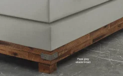Discount Boston Boxspringbett mit Holzrahmen Boxspringbett