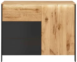 Best Boston Kommode eiche schwarz Sideboards|Kombikommode