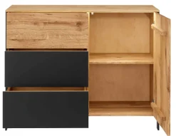 Best Boston Kommode eiche schwarz Sideboards|Kombikommode