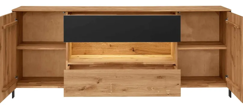 Clearance Boston Sideboard eiche schwarz Sideboards|Anrichten