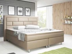 Boxspringbett mit hohem Kopfteil Boxspringbett