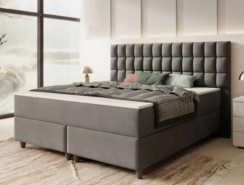 Clearance Boxspringbett 180x200 Samt Boxspringbett