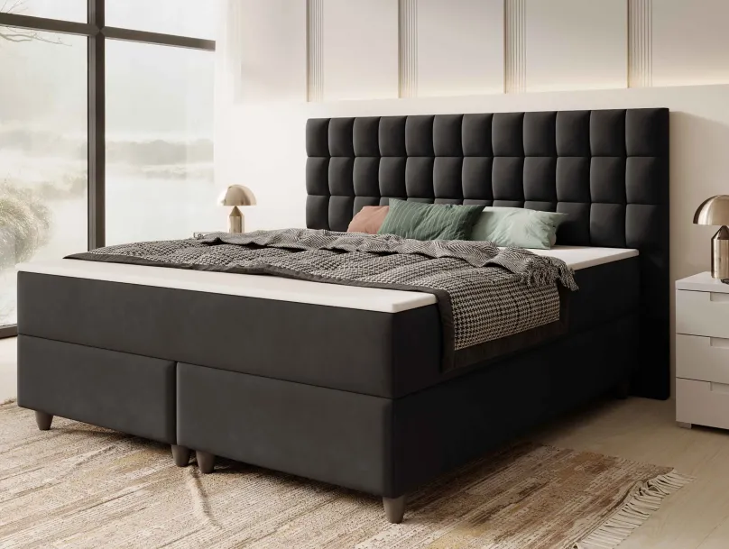 Clearance Boxspringbett 180x200 Samt Boxspringbett