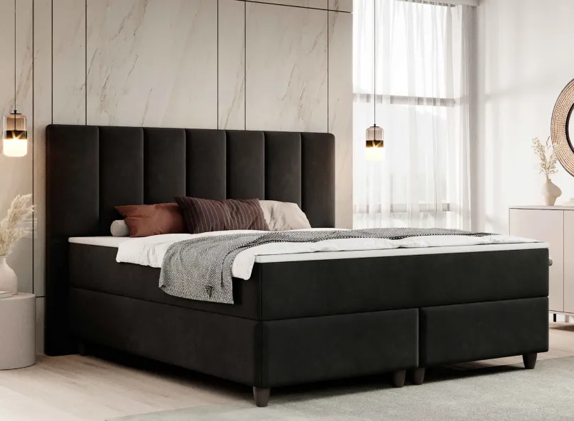 Clearance Boxspringbett 180x200 Samt Boxspringbett