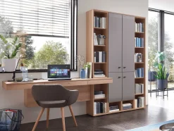 Hot Breege Bücherregal mit Schreibtisch Bücherregale|Schreibtische