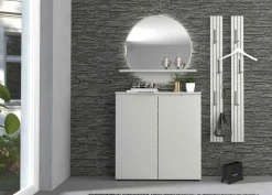 Outlet Bresta Garderobe geringe Tiefe Garderobenset