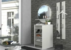 Outlet Bresta Garderobe geringe Tiefe Garderobenset