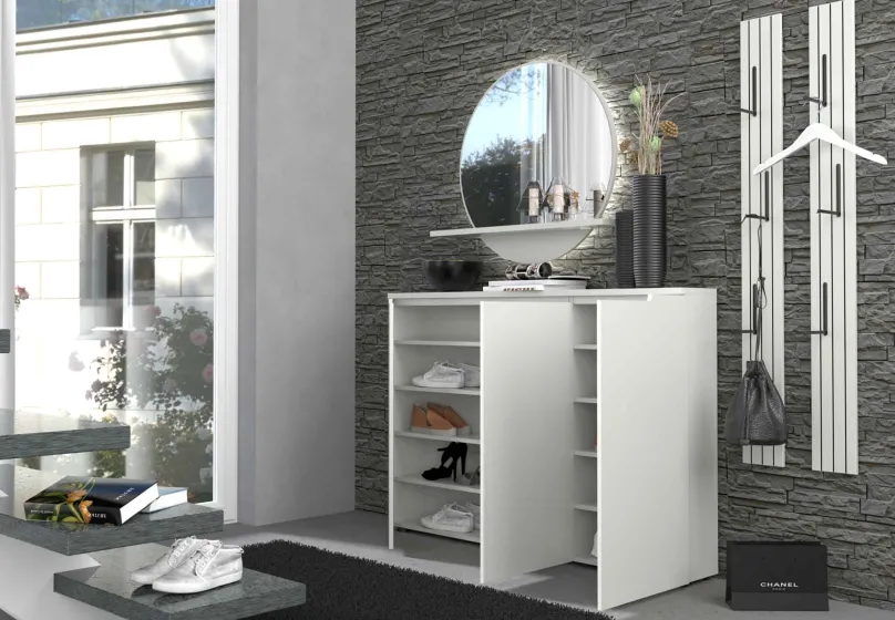 Bresta Garderobe grau Garderobenset