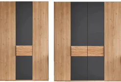New Cadiz Kleiderschrank eiche Drehtürenschränke