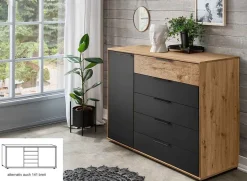 Discount Cadiz Kommode mit Türen und Schubladen Kombikommode