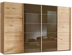Outlet Cardiff Kleiderschrank eiche Schwebebetürenschränke