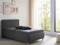 Clearance Clara Polsterbett 100x200 mit Bettkasten Polsterbett