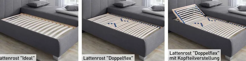 Online Clarissa Polsterbett mit Stauraum 100x200 Polsterbett