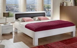 Sale Classic 388 Holzbett mit gepolstertem Kopfteil Massivholzbett